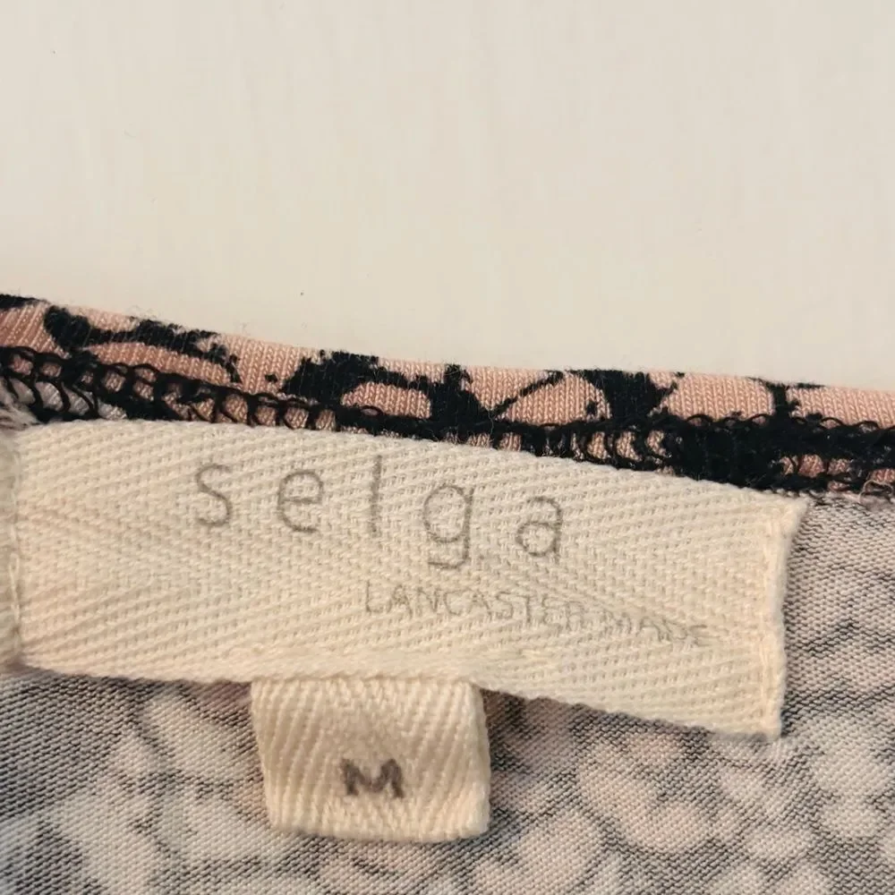 Selga Medium cropped soft Floral drop Long Sleeve Top